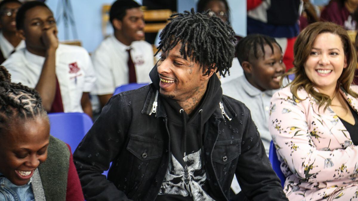 21 Savage teaches kids about financial literacy, following their dreams
